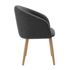 Stoel Romy Zwart – Set van 2