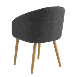 Stoel Romy Zwart – Set van 2