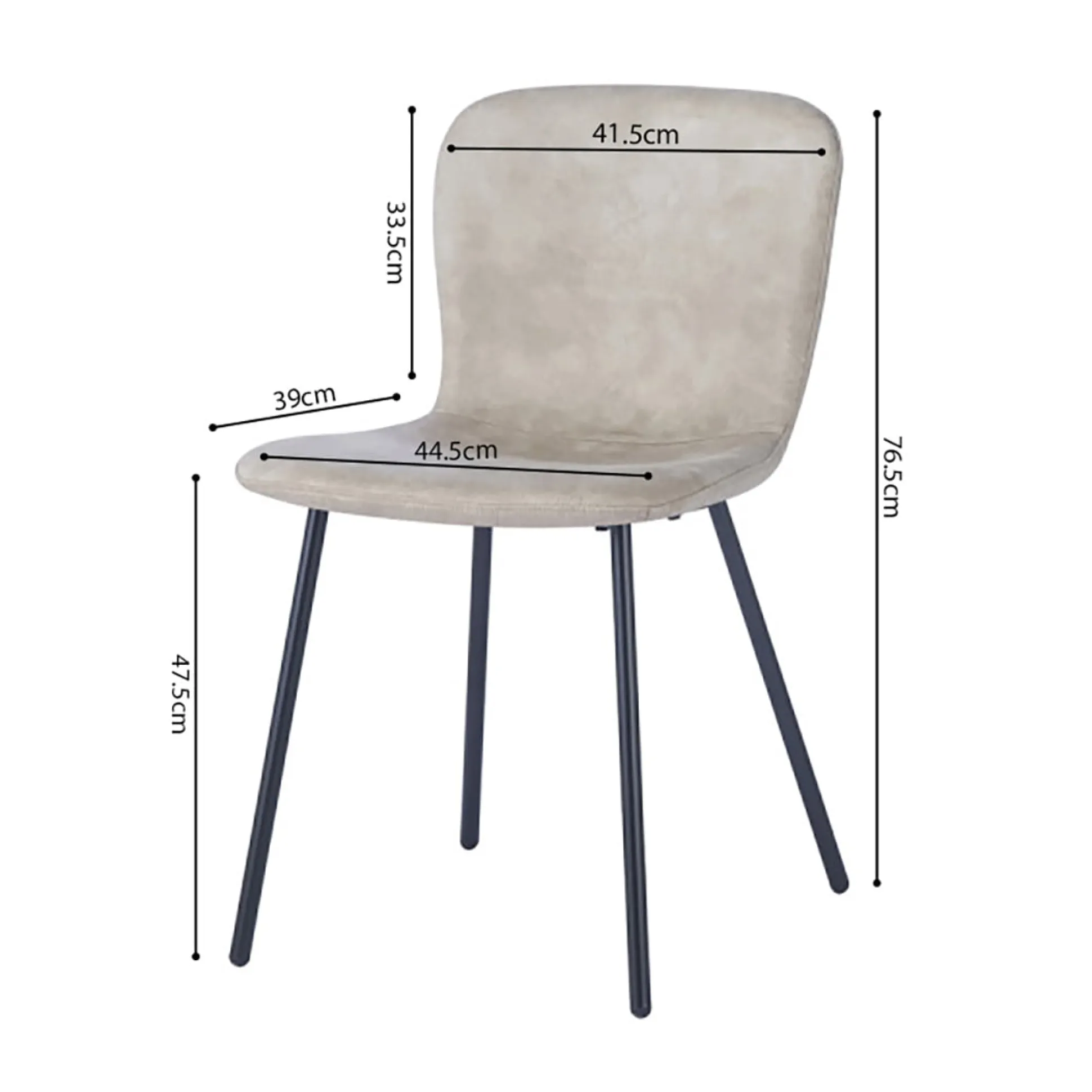 Stoel Stella Beige – Set van 4