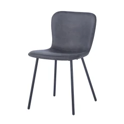 Stoel Stella Donkergrijs – Set van 2