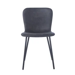 Stoel Stella Donkergrijs – Set van 2