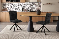 Stoel Yinthe Donkergrijs – Set van 2