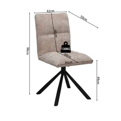 Stoel Yinthe Zand – Set van 2