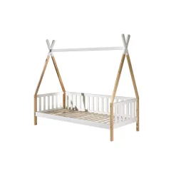 Tipibed Winnetou Wit 90×200 cm – Met uitvalbeveiliging