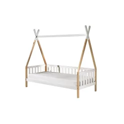 Tipibed Winnetou Wit 90×200 cm – Met uitvalbeveiliging