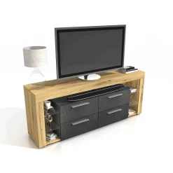 TV-meubel Enrico Artisan Eiken 180x73x41 cm