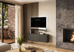 TV-meubel Lowie Grafiet 138 cm