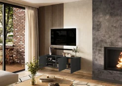 TV-meubel Lowie Grafiet 138 cm