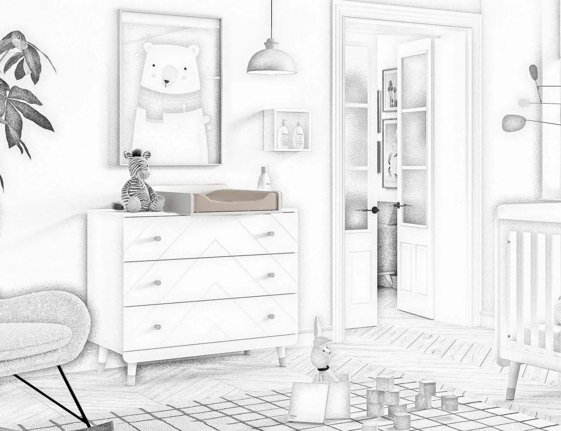 Verversplank Eline Wit