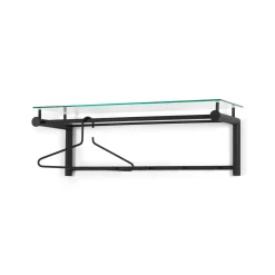 Wandkapstok Bart-3 Zwart