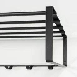 Wandkapstok Boris Zwart 100 cm