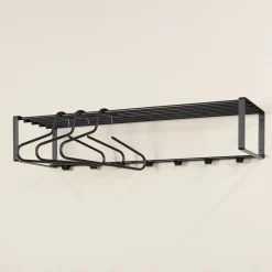 Wandkapstok Boris Zwart 100 cm