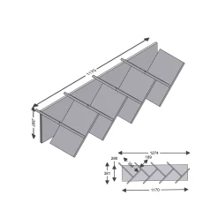 Wandrek Montana Eiken Hangend