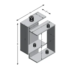 Wandrek Venus Antraciet Eiken