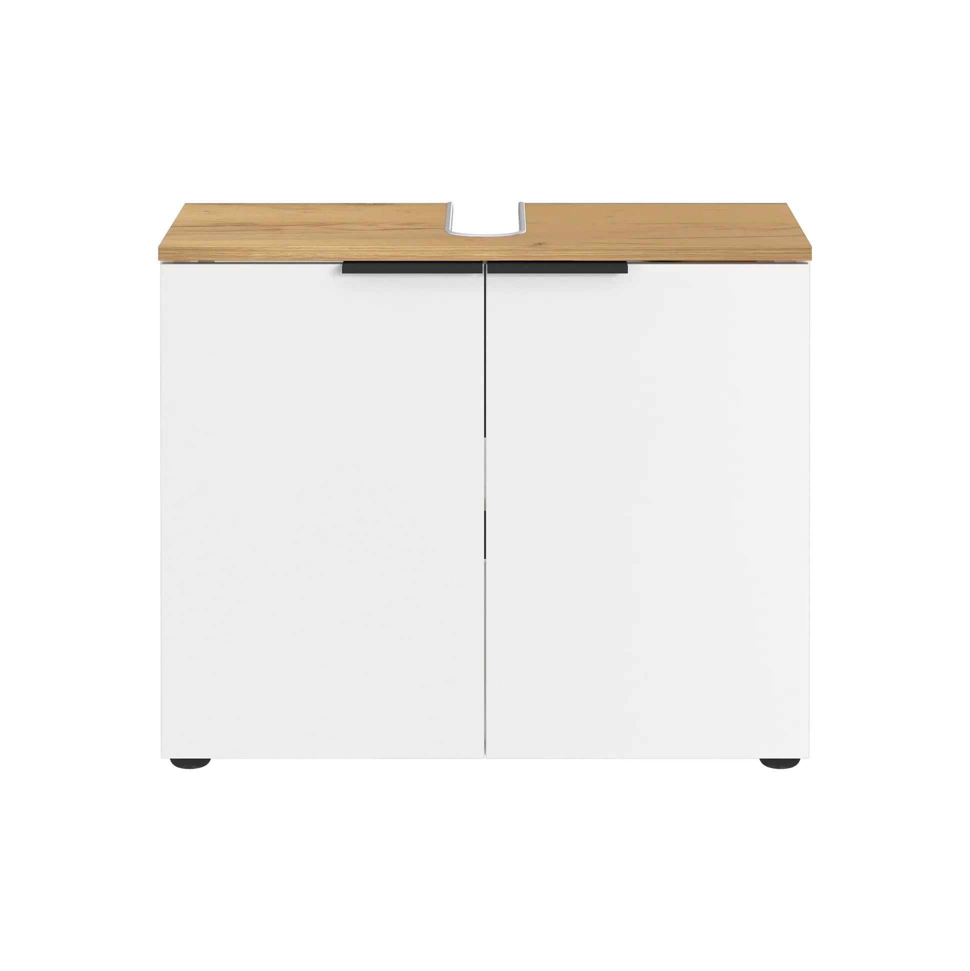 Wastafelkast Bari Wit Eiken