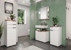 Wastafelkast Bari Wit Eiken