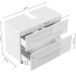 Wastafelkast Glasgow Eiken 85 cm