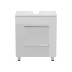 Wastafelkast Glasgow Wit Hoogglans 55 cm