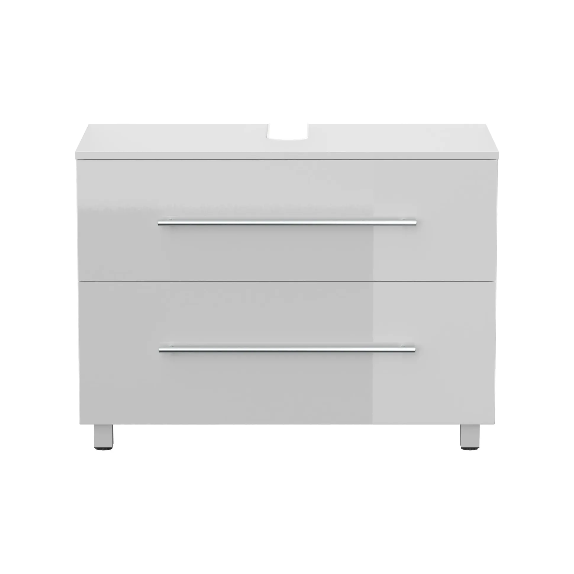 Wastafelkast Glasgow Wit Hoogglans 85 cm