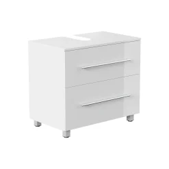 Wastafelkast Glasgow Wit Hoogglans 70 cm