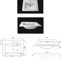 Wastafelkast Ivar Antraciet S
