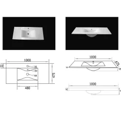 Wastafelkast Ivar Beton L