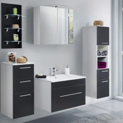 Wastafelkast Ivar Zwart M